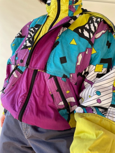 Kolorowa ocieplana kurtka