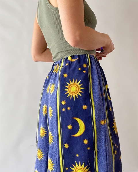 Spodnie w gwiazdy, handmade