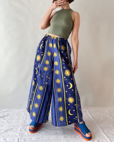 Spodnie w gwiazdy, handmade