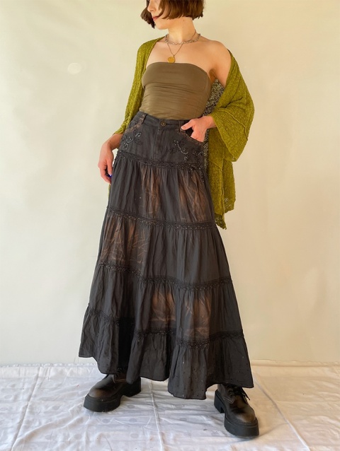 Spódnica z efektem disstressed