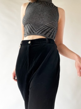 Aksamitne spodnie bawełna + modal