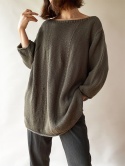Sweter ramia + bawełna