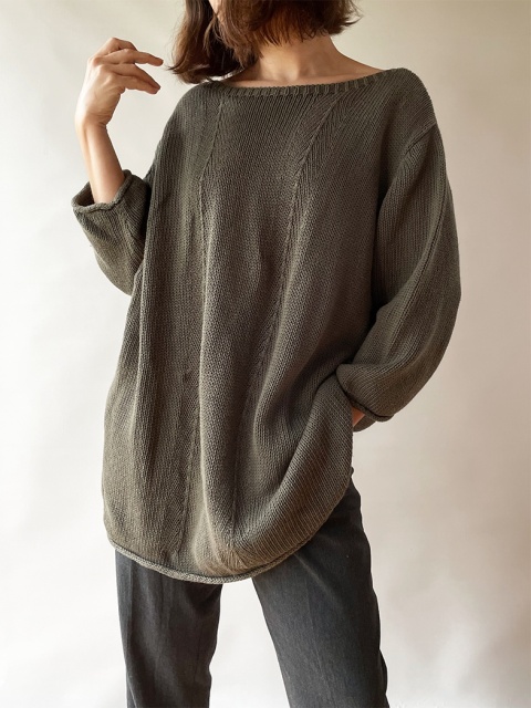 Sweter ramia + bawełna Sweter ramia + bawełna