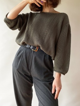 Sweter ramia + bawełna