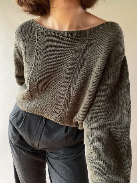 Sweter ramia + bawełna Sweter ramia + bawełna