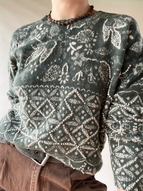 Sweter z wełny i angory Sweter z wełny i angory