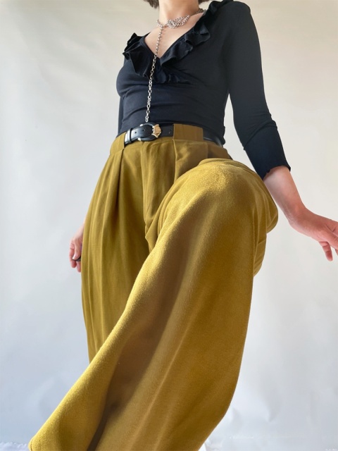 Szerokie spodnie z wysokim stanem