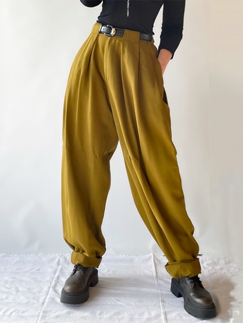 Szerokie spodnie z wysokim stanem