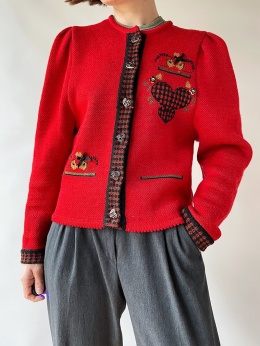 Tyrolski sweter z wełny