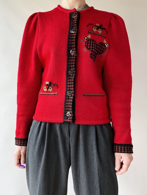 Tyrolski sweter z wełny