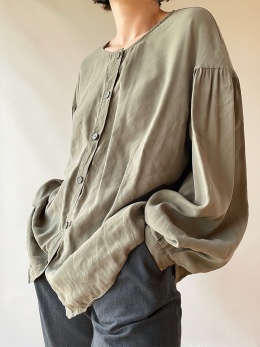 Wiskozowa koszula khaki