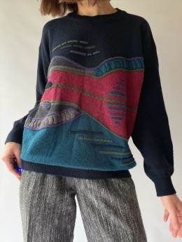 Włoski sweter z wełną