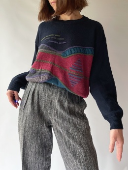 Włoski sweter z wełną