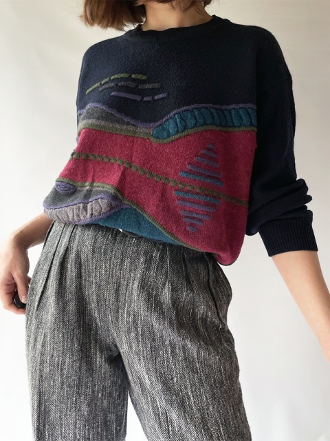 Włoski sweter z wełną Włoski sweter z wełną