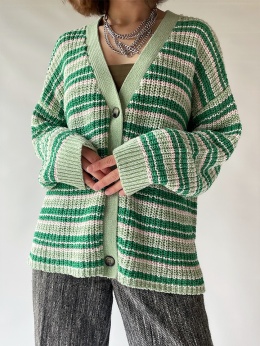 Zielony kardigan
