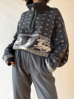 Alpejski, świąteczny sweter