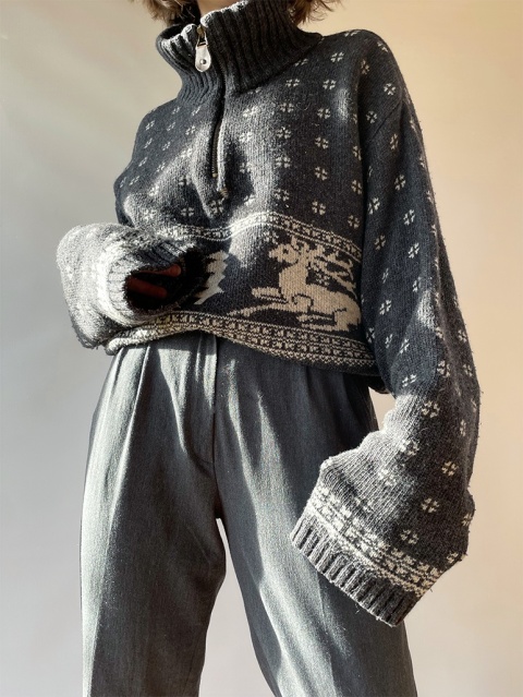 Alpejski, świąteczny sweter