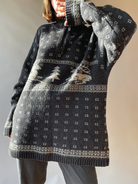 Alpejski, świąteczny sweter