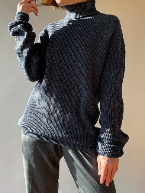 Bawełniany golf w prążki