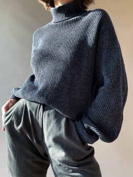 Bawełniany golf w prążki