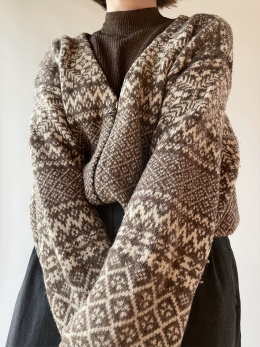 Wełniany kardigan na zamek