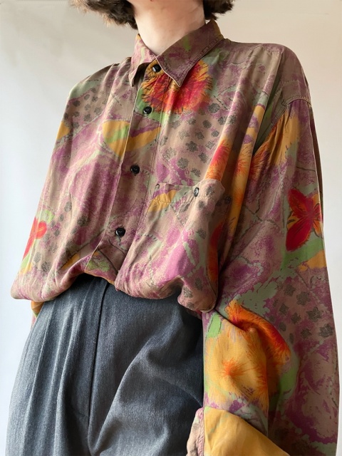 Koszula w duże kwiaty