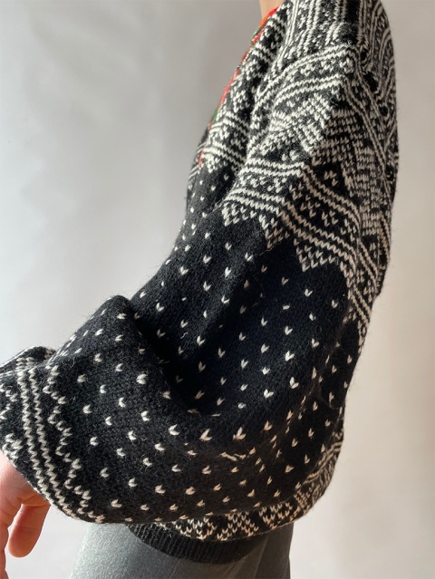 Norweski sweter z wełny