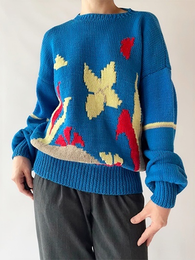 Bawełniany sweter handmade