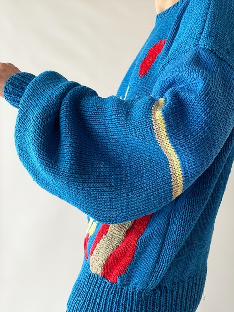 Bawełniany sweter handmade