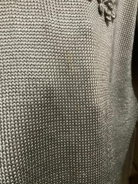 Sweterkowa sukienka z jedwabiu