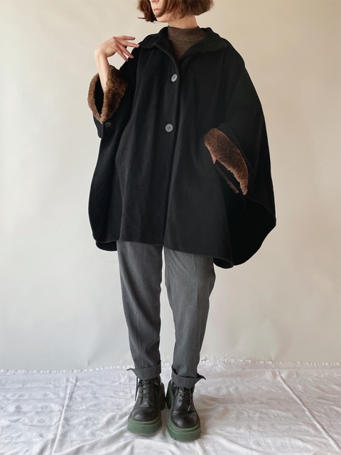 Peleryna wełna + kaszmir