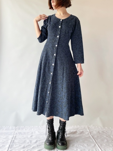 Zimowa sukienka z bawełny