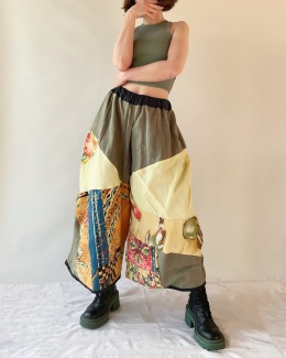 Patchworkowe spodnie handmade