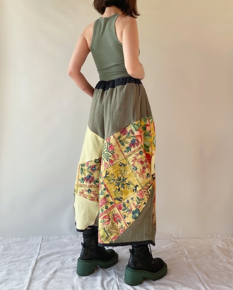 Patchworkowe spodnie handmade