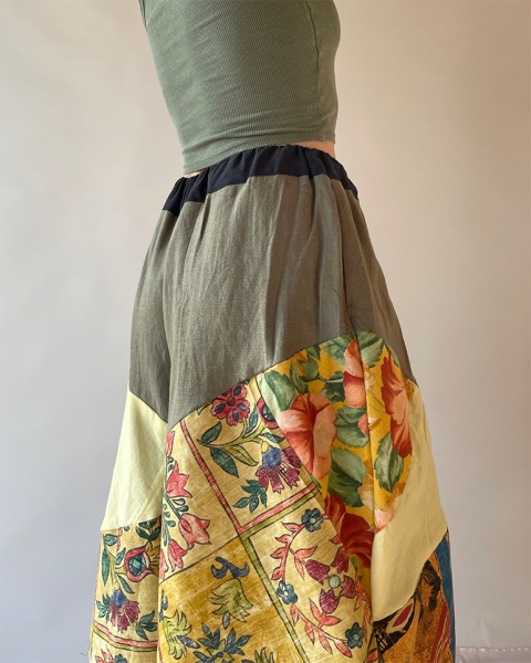 Patchworkowe spodnie handmade