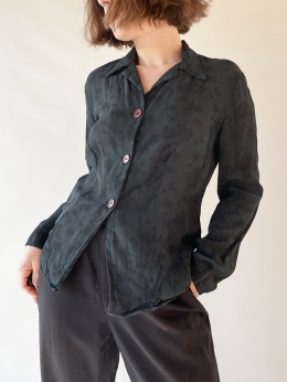 Wiskozowa koszula w róże