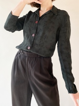 Wiskozowa koszula w róże