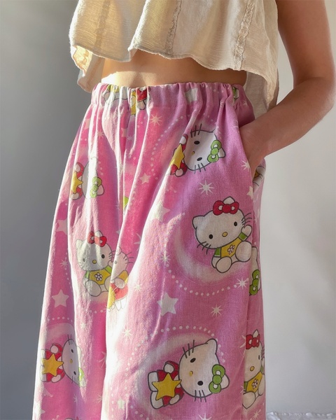 Spodnie Hello Kitty, handmade