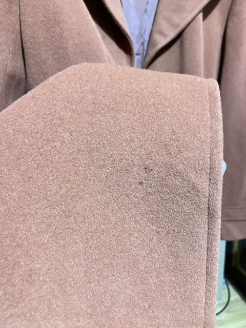 Rudy, krótki płaszcz z wełny