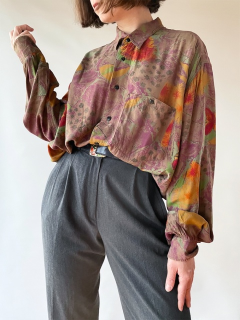 Koszula w duże kwiaty