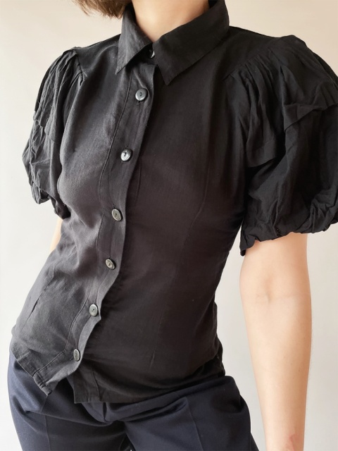 Koszula z bufiastymi rękawami