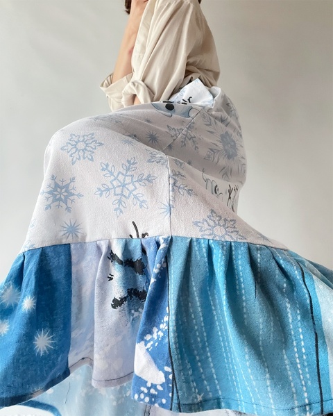 Spodnie handmade z Olafem