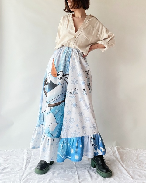 Spodnie handmade z Olafem