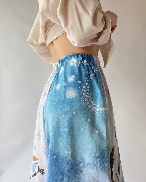 Spodnie handmade z Olafem