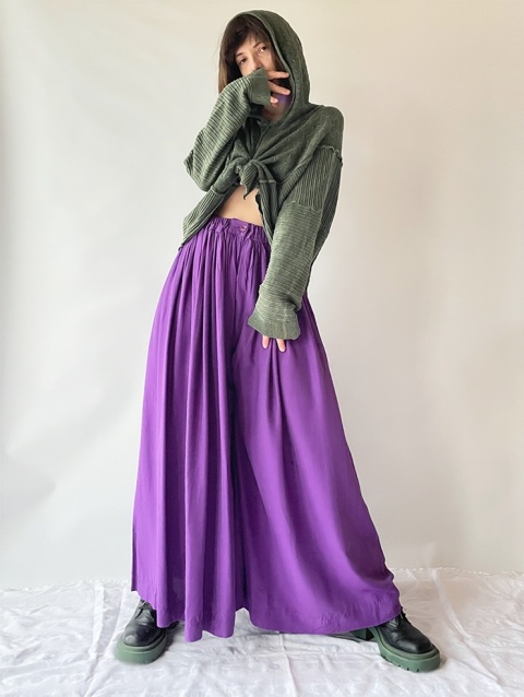 Fioletowe spodnie handmade