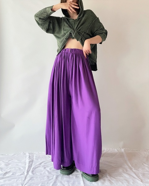 Fioletowe spodnie handmade