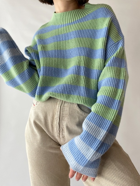 Swetrowa bluza w paski