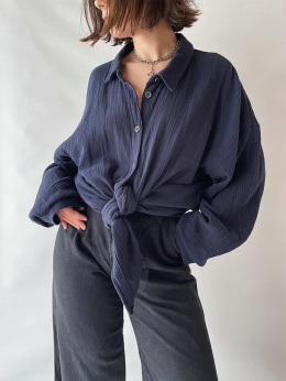 Luźna koszula z muślinu