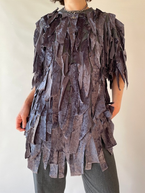 Szara koszulka upcycled