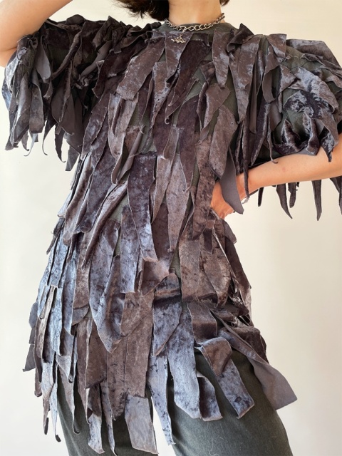 Szara koszulka upcycled